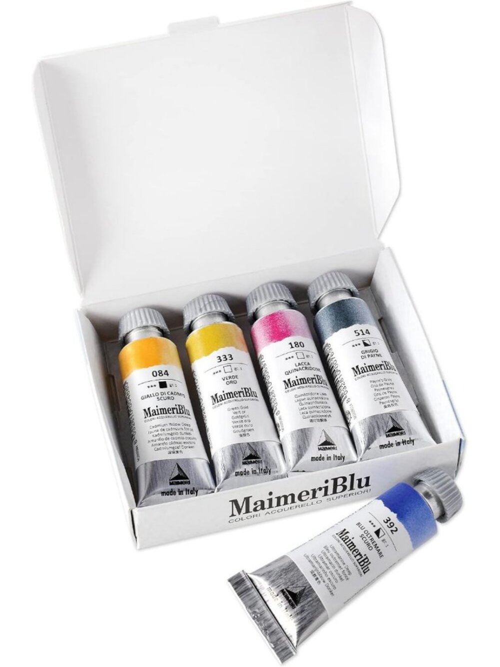 Vibrant Watercolor Intro Set - 5 Tubes, 12ml Each, Perfect for Artists